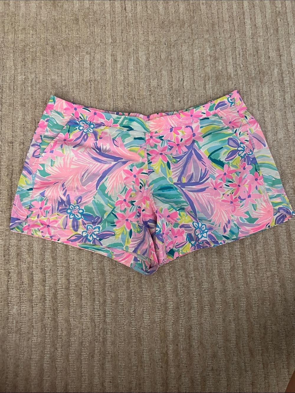 Lilly Pulitzer It Was All A Dream Pink Multi Shorts Size X-Large